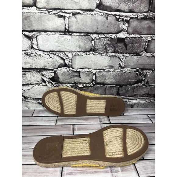 J. Crew Yellow Twisted Canvas Fabric Slide Espadrilles Sandals Women 9M US/40EU - Picture 14 of 16